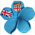 3 1/2" Customized Fiji Flag Flower Hair Pick